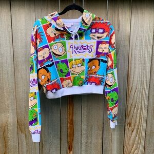 Rug rats crop hoodie M